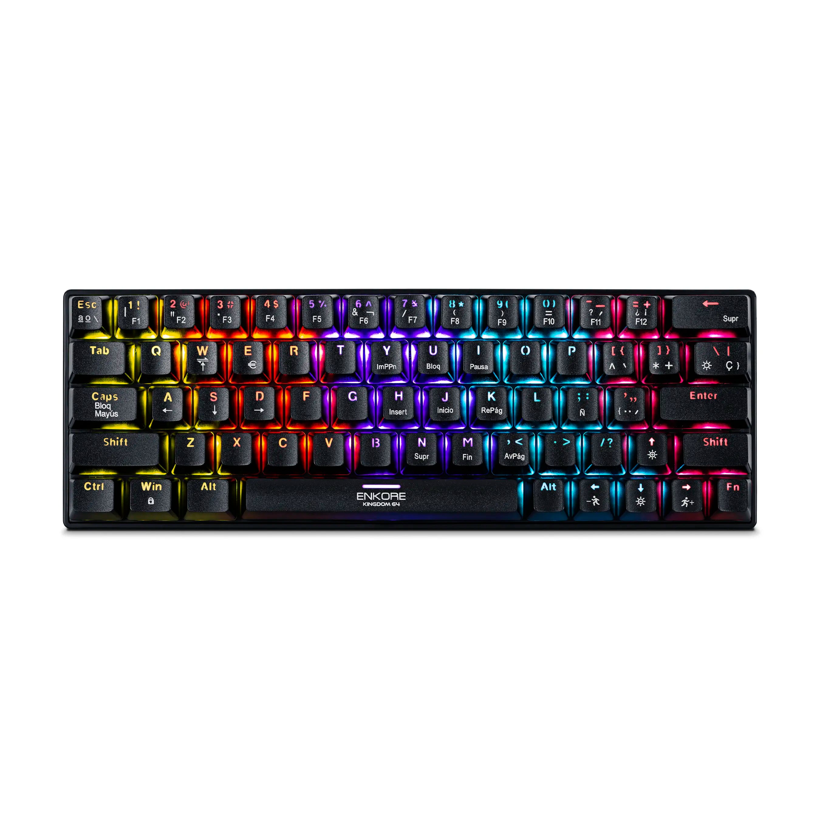 Enkore Teclado Enkore 1008 Mod Kingdom Rainbow USB Mecánico