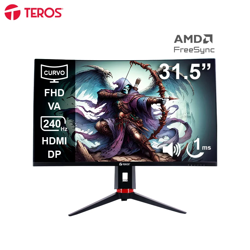 Teros Monitor LED 32 Teros Mod 3219G / 240HZ / 1RMS / HDMI / DP / Audio Out / Curvo / VA